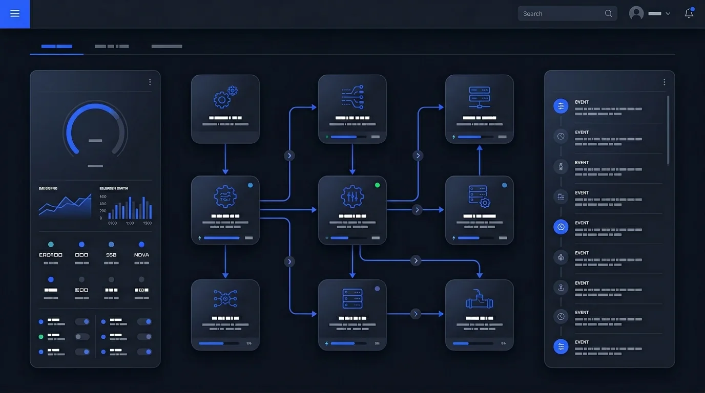 Procesos del negocio conectados en un solo panel
