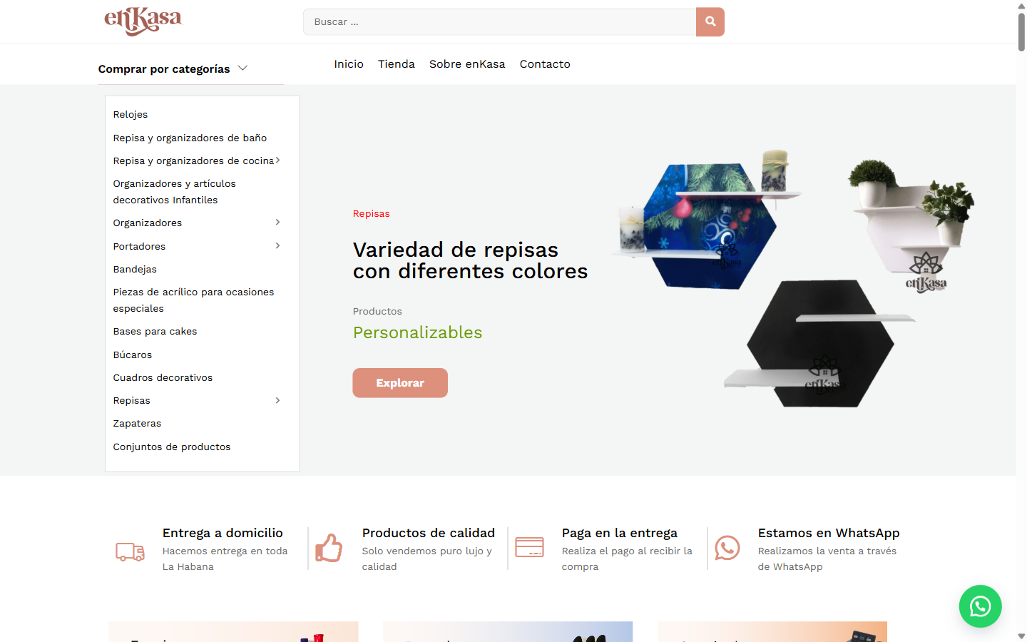 Captura del sitio enKasa